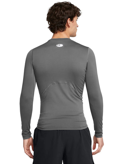 Primera Capa Hombre Superior Manga Larga Training HeatGear Gris