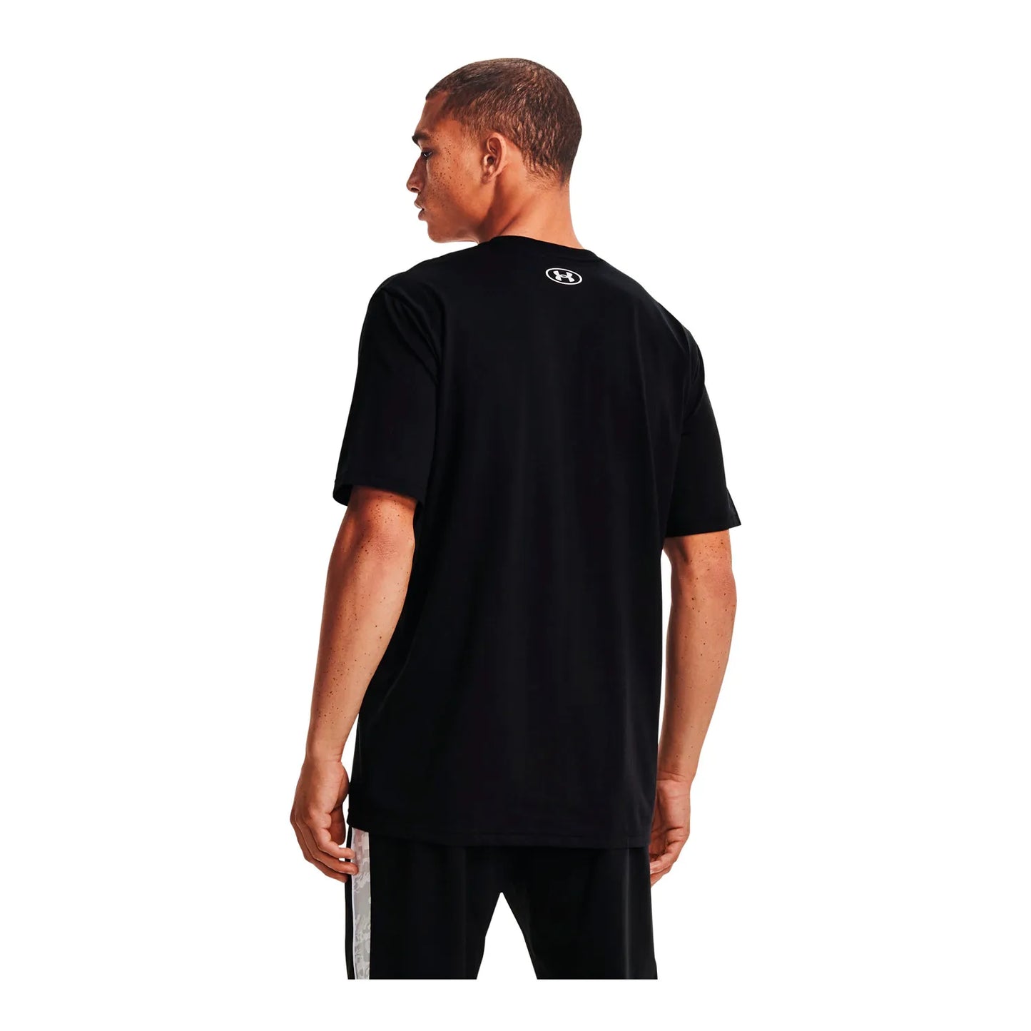 Polera Hombre Manga Corta ABC Camo Boxed Logo Negro