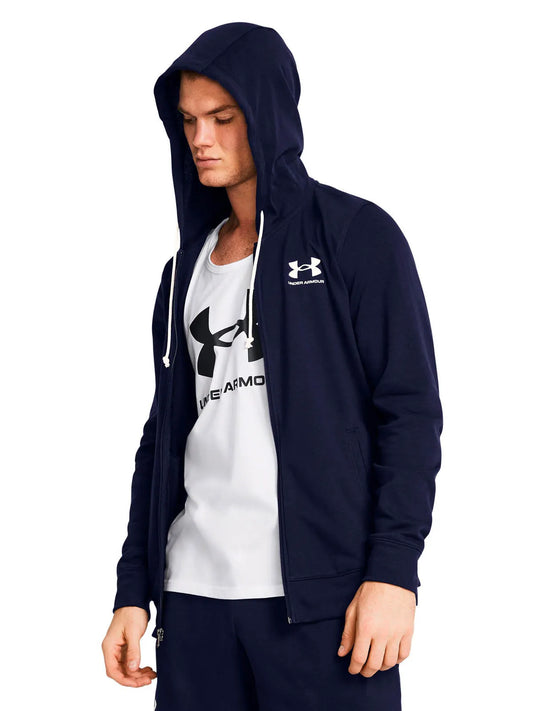 Polerón Hombre Rival terry Cierre Navy