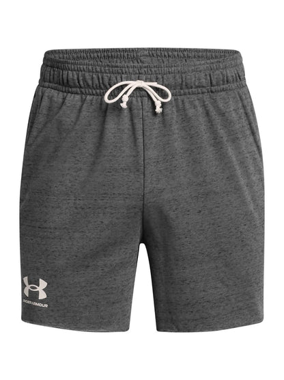 Shorts Hombre Rival Terry de 6" Gris