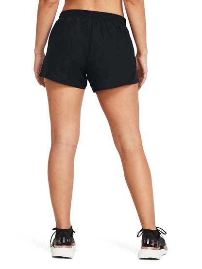 Short Mujer Running Fly-By 3" Negro