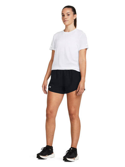 Short Mujer Running Fly-By 3" Negro
