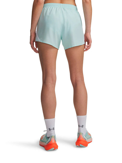 Short Mujer Running Fly-By 3" Verde