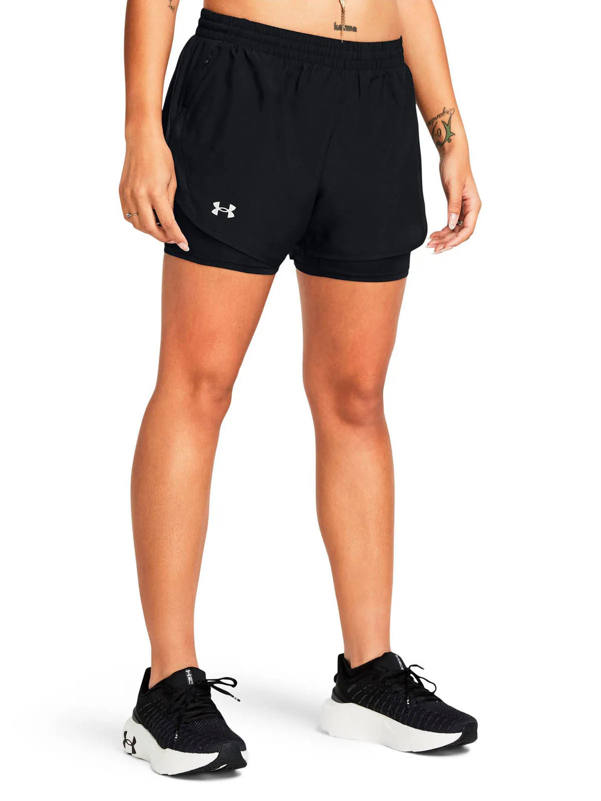 Shorts Mujer Fly-By 2 en 1 Negro