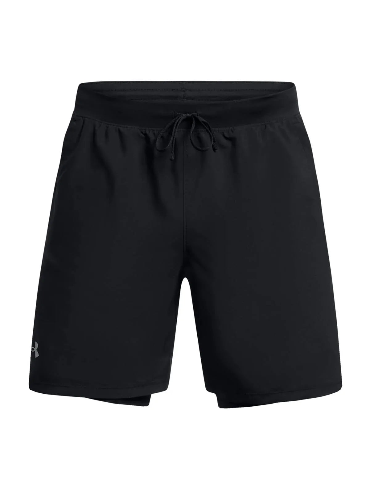 Shorts Hombre Launch 2 en 1 de 7" Negro