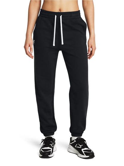 Pantalón Mujer Joggers Rival Terry Negro