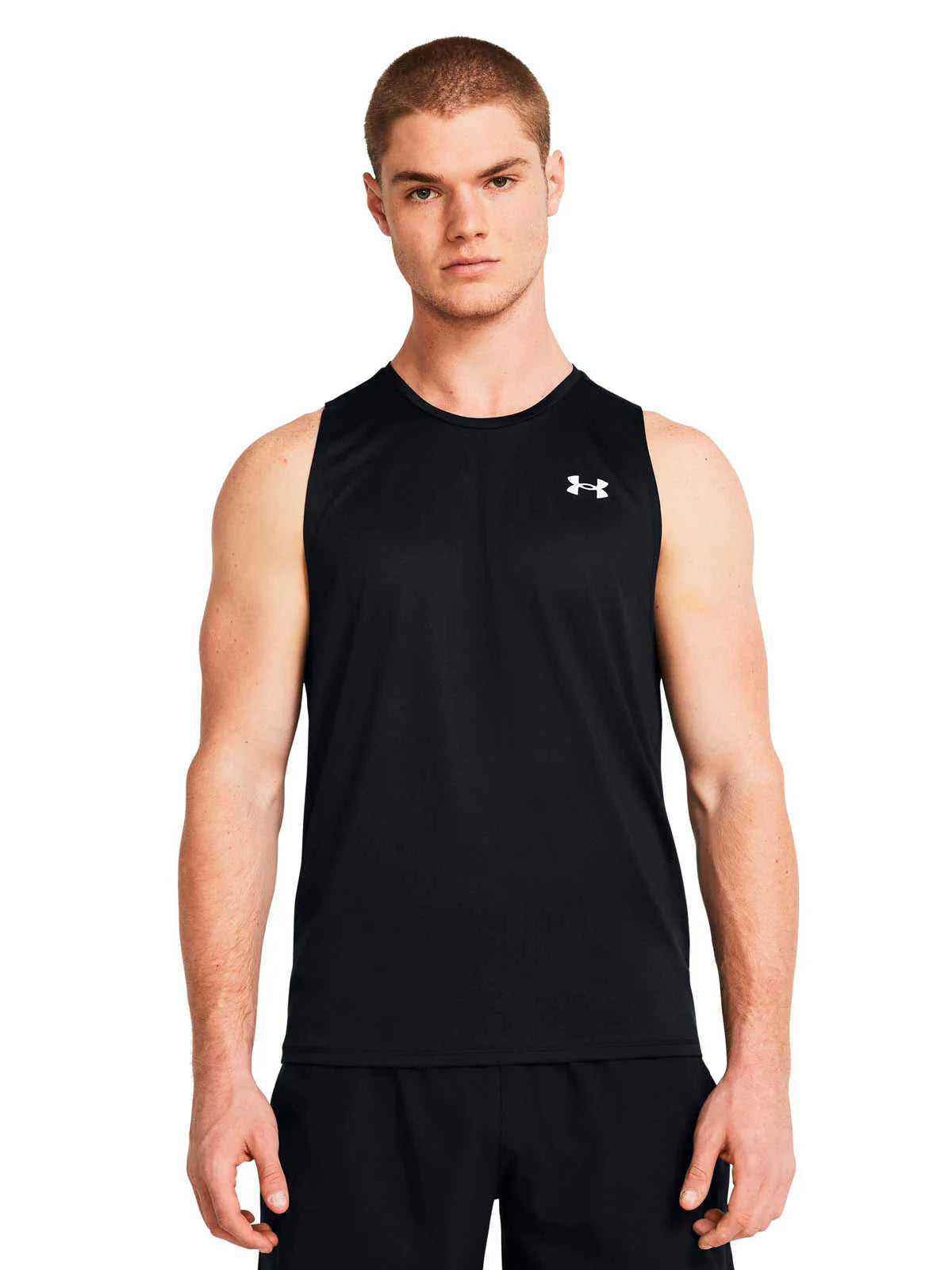 Polera Hombre sin Mangas Training Negra