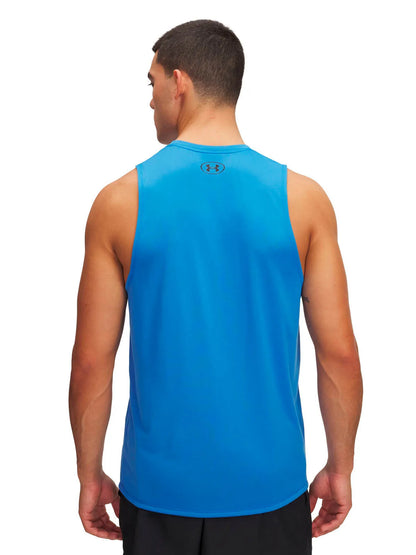 Polera Hombre Sin Mangas Entrenamineto Azul