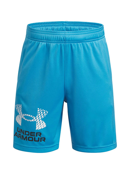 Shorts Niños Tech Logo Azul