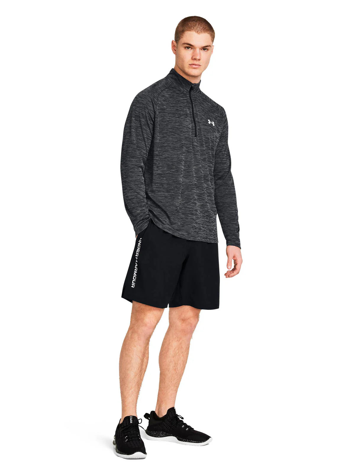 Short Hombre Training Tech Woven Wordmark Negro