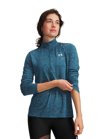 Poleron Mujer Training Tech Twist Azul