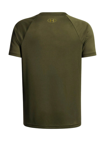 Polera Niño Tech Hybrid Print Verde Musgo