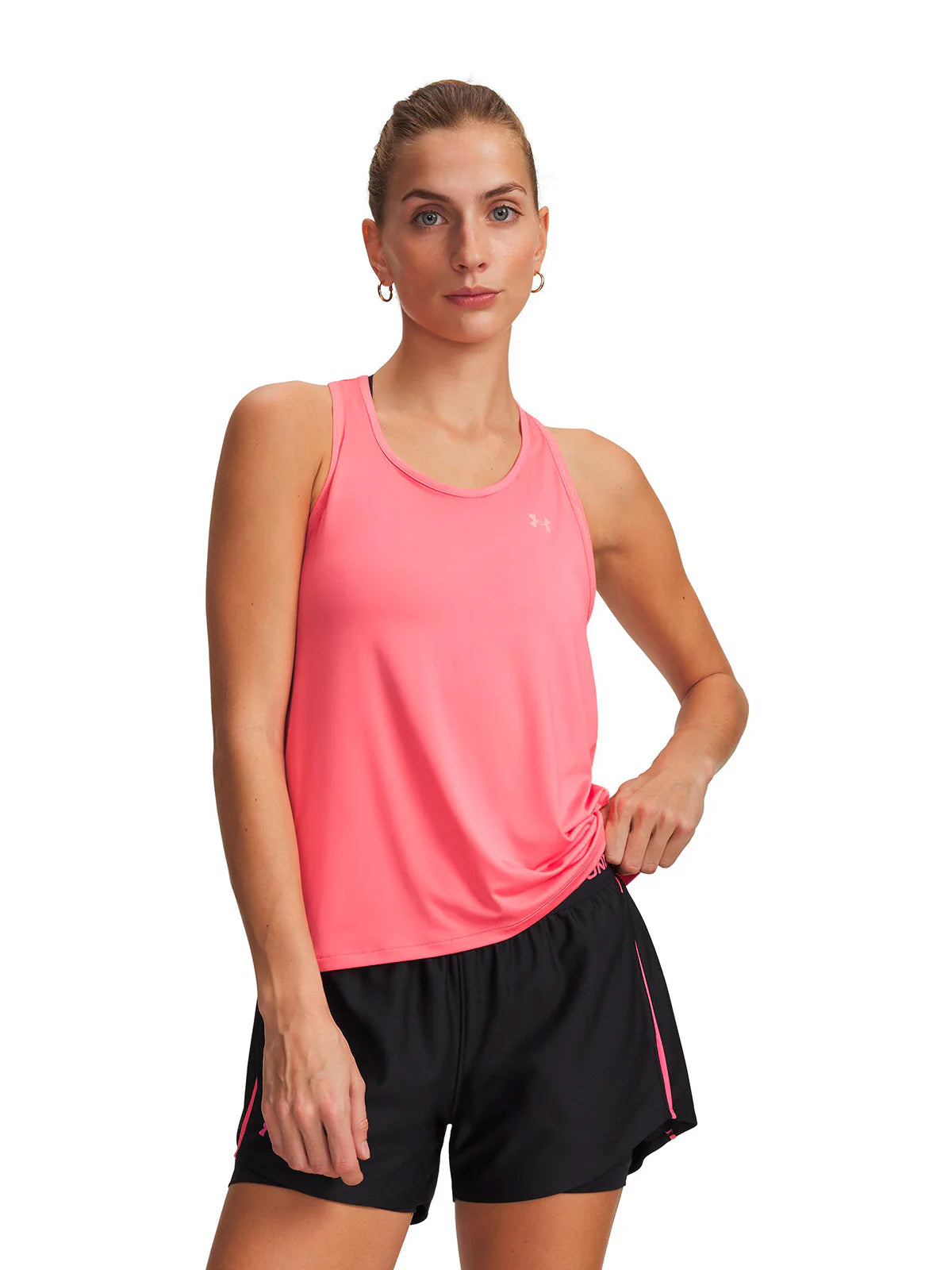 Polera Mujer Sin Manga Training Tech Knockout Rosada
