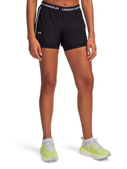 Shorts Mujer Tech Play Up 2-In-1 Negro