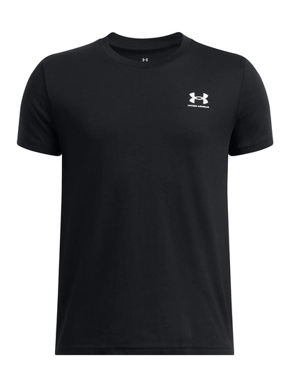 Polera Niño Manga Corta Lifestyle Sportstyle Negra