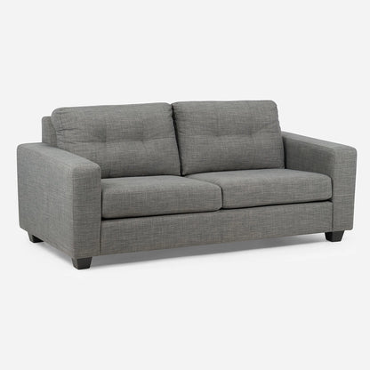 Sofá Mira Tela 2 cuerpos Gris