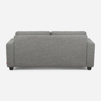 Sofá Mira Tela 2 cuerpos Gris