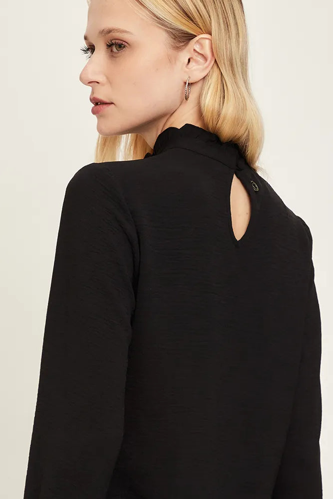 Blusa Mujer Lisa Negra