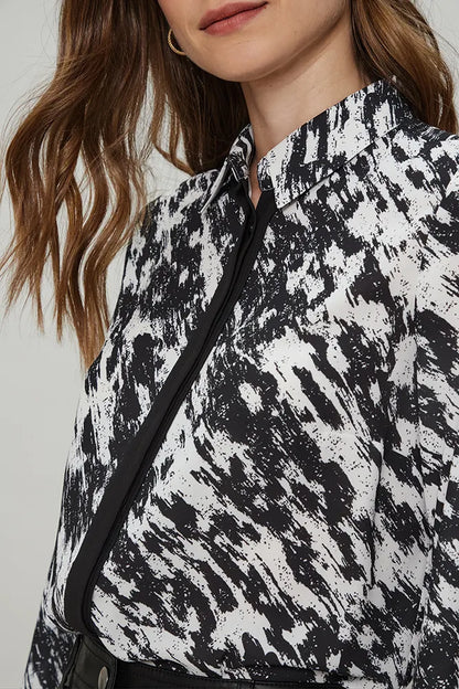 Blusa Mujer Camisera Fantasía Negra