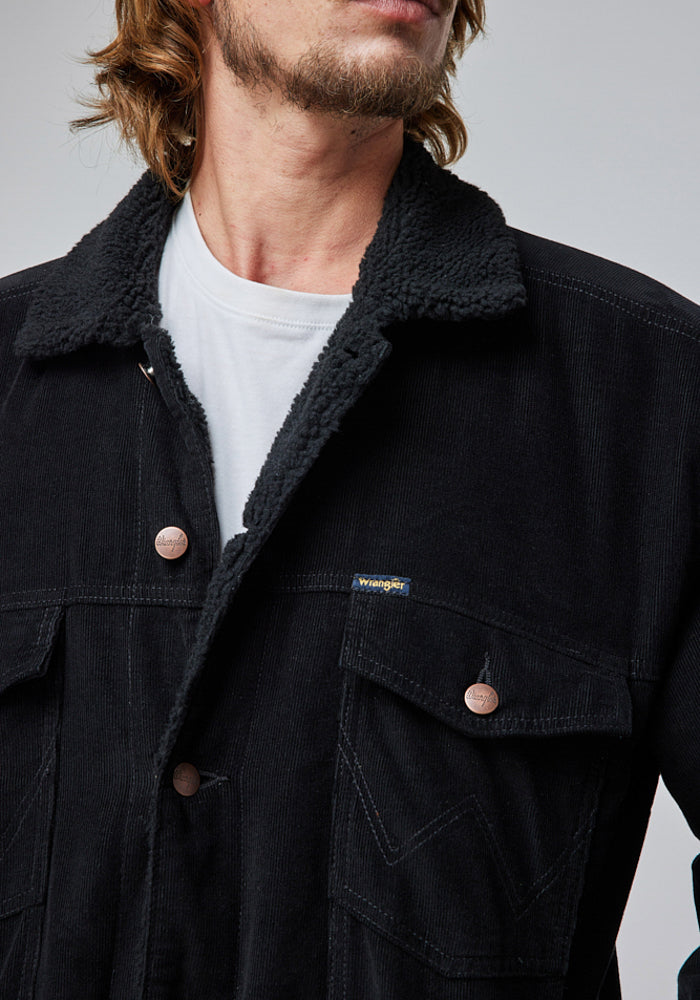 Chaqueta Hombre Cotelé Negra