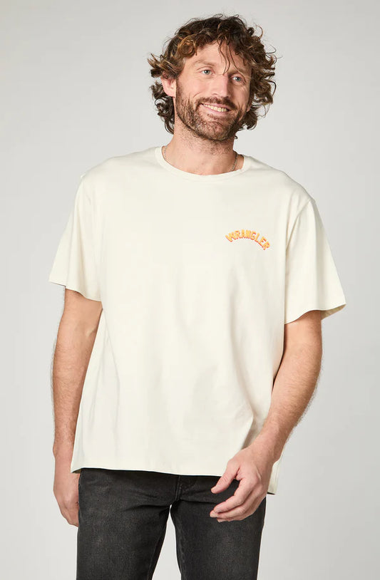 Polera Hombre Logo Wrangler Blanca