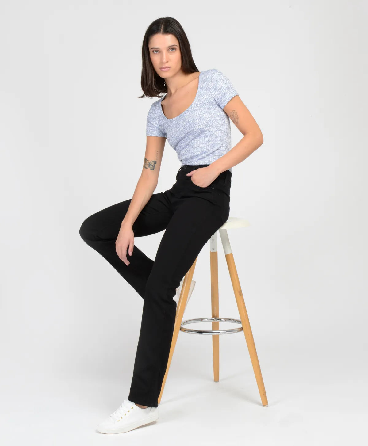 Jeans Mujer Levi's 314 Shaping Straight Negro