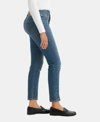 Jeans Mujer Wedgie Straight Levi's Azulino