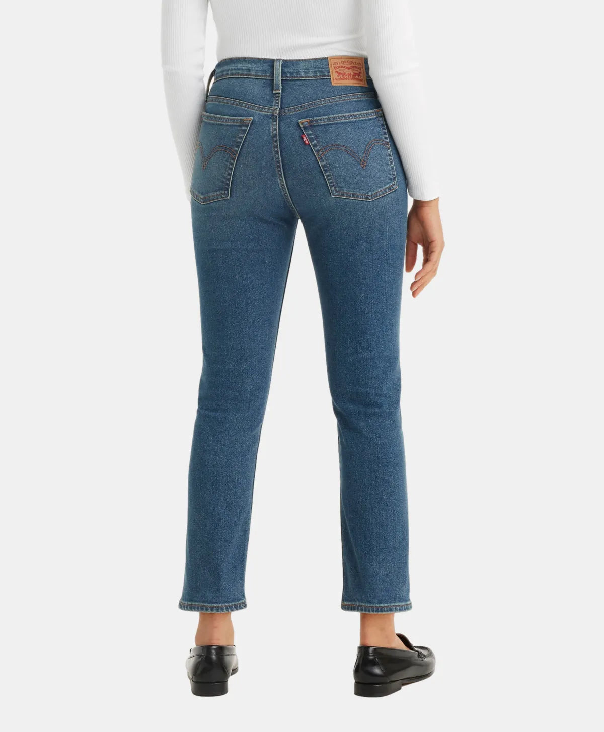 Jeans Mujer Wedgie Straight Levi's Azulino