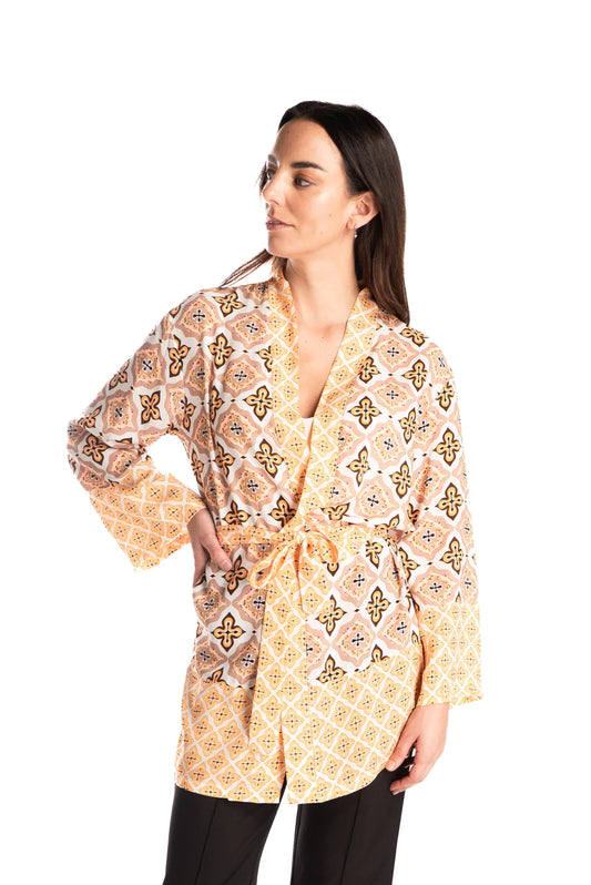 Blusa Mujer Kimono Provence Beige