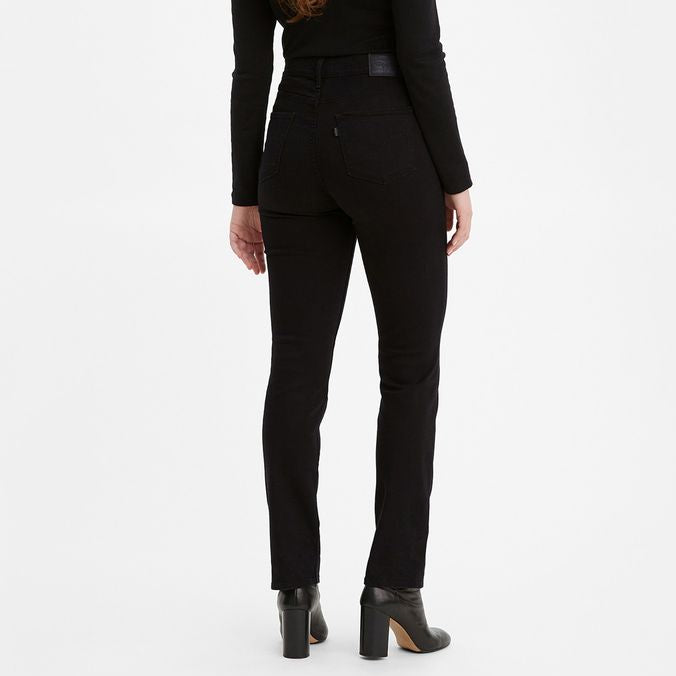 Jeans Mujer 724 High-Rise Straight Mezclilla Negro