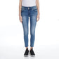 Jeans Mujer Candice Tiro Medio Pretina Ancha