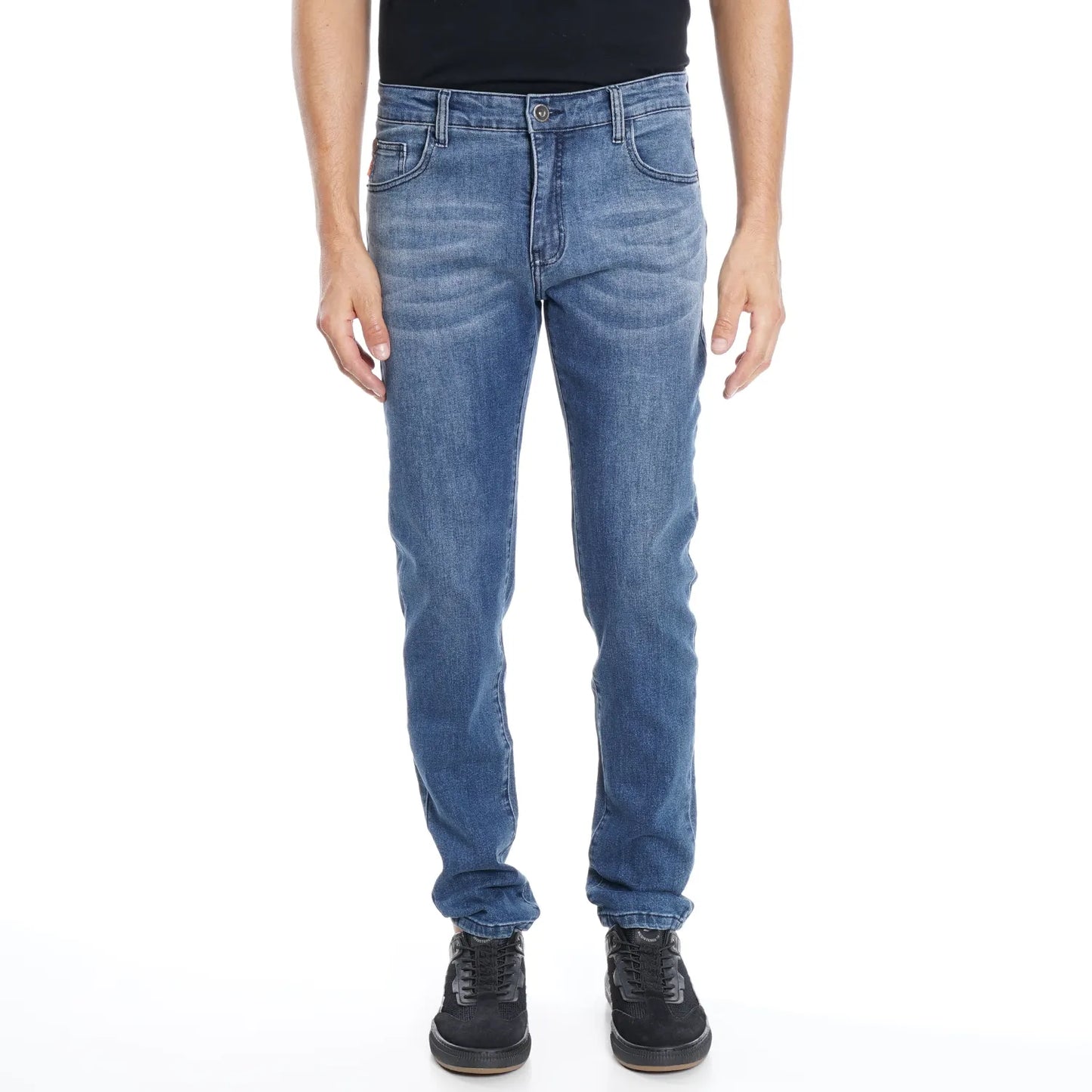 Jeans Hombre New Slim Tiro Medio Med Blue Vip