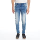 Jeans New Skinny Tiro Bajo Med Blue React