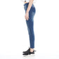 Jeans Mujer Candice Tiro Medio Azul Oscuro