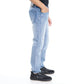 Jeans Hombre Vintage New Slim Azul Medio Cinco Bolsiilos