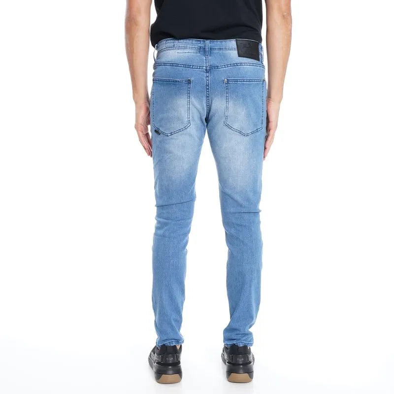 Jeans Hombre Rocknavy Skinny Five Pockets Azul