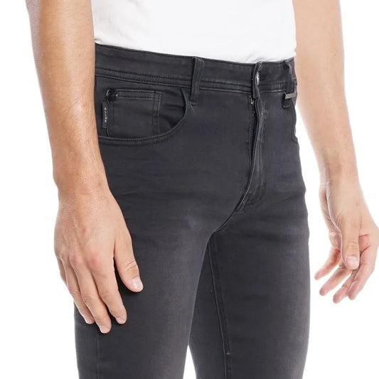 Jeans Hombre Skinny Cropped Tiro Medio Storm Elastic Cinco Bolsillos