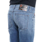 Jeans Hombre New Slim Tiro Medio Med Blue Vip