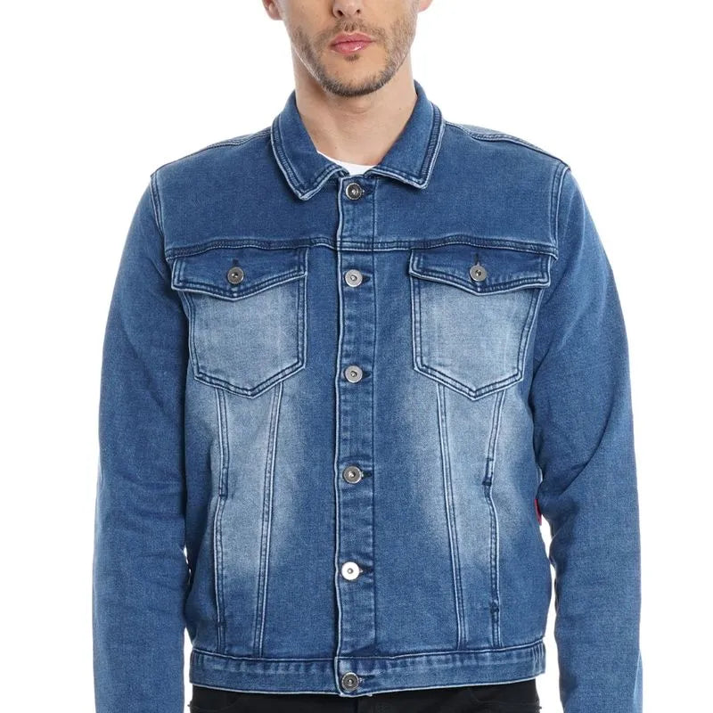 Chaqueta Hombre Trucker Techno Fabric Blue