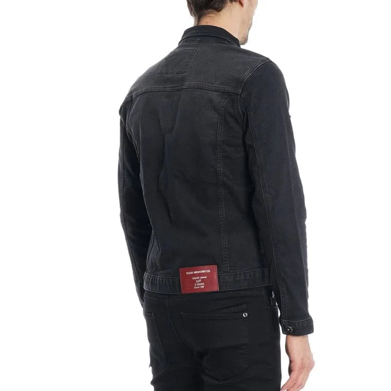 Chaqueta Hombre Trucker Techno Fabric Black