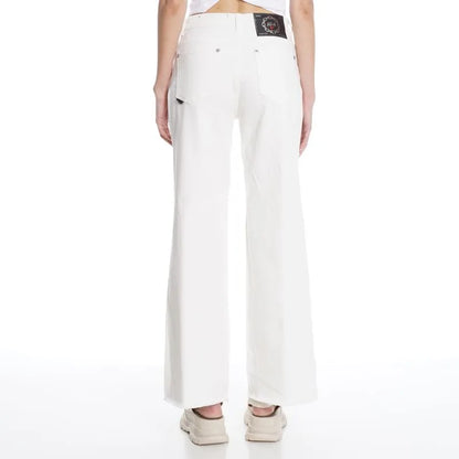 Jeans Mujer  Extra Bella Tiro Alto Full Color Blanco