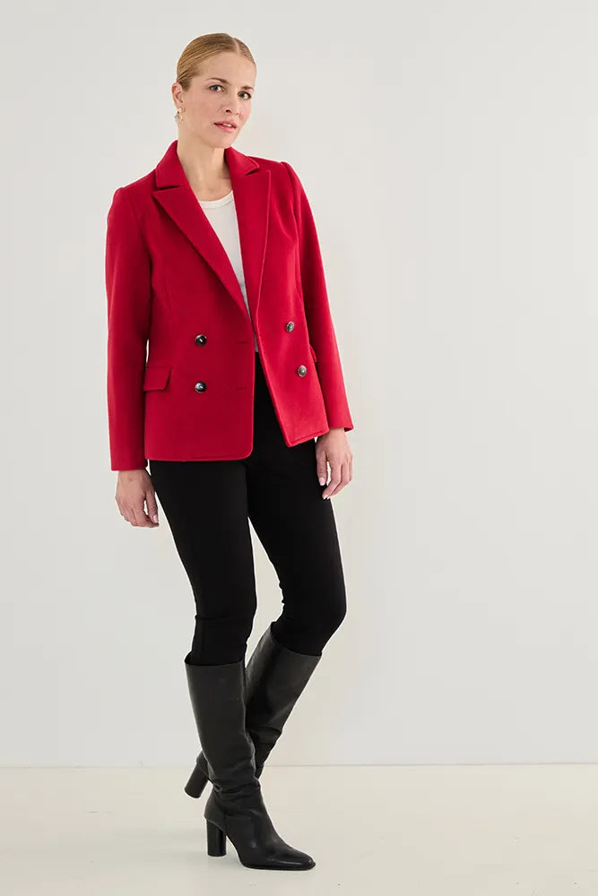 Blazer Mujer de Muflon Rojo