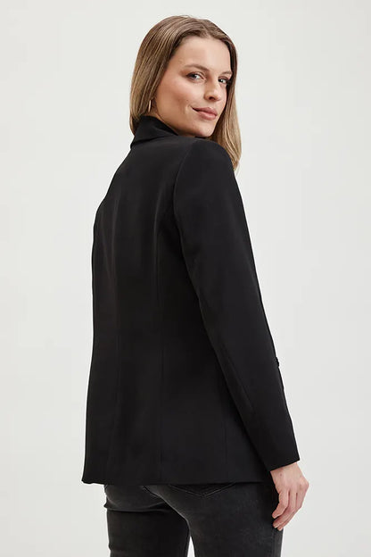 Blazer Mujer Cruzado Negro