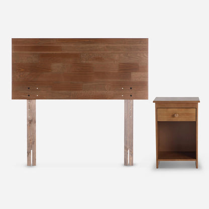 Cama Ergo T New 1,5 Plazas + Muebles Tabor Caramelo