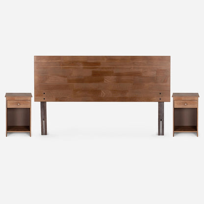 Cama Ergo T New 2 Plazas Base Dividida + Muebles Tabor Caramelo