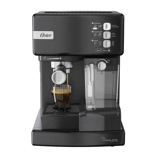 Cafetera automática de espresso negro metálico Oster® PrimaLatte™ BVSTEM6603B