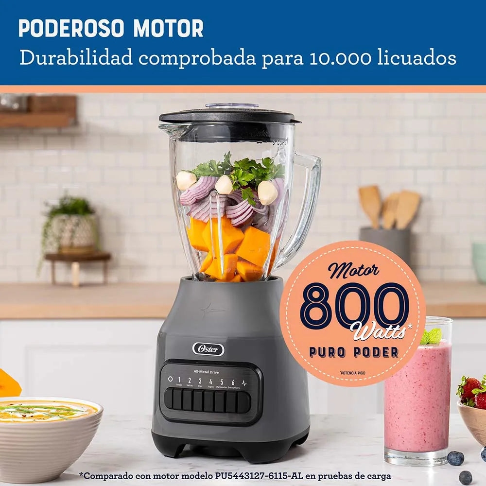 Licuadora Oster Blstpeg- gpb 6 Velocidades Pulso 800W