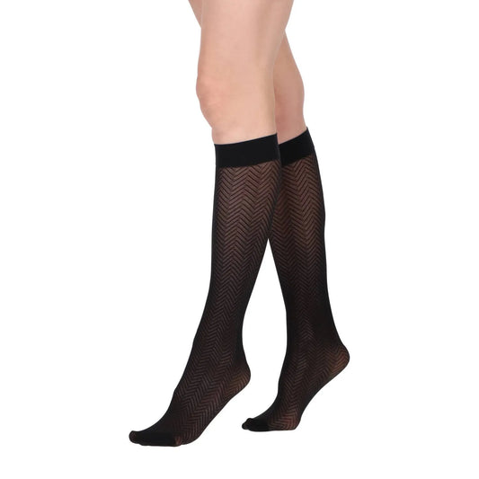 Media Mujer pantalón diseño negro
