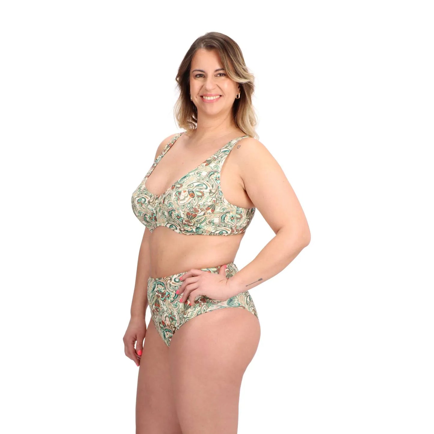 traje-de-baño-mujer-bikini-modelante-verde