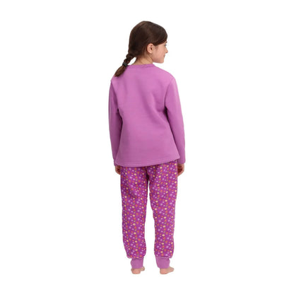 pijama-niña-algodón-frozen-malva
